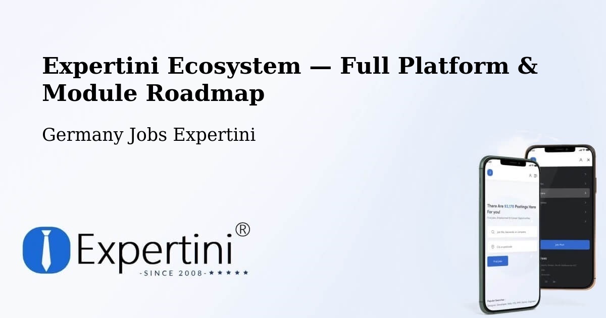 Expertini Ecosystem — Full Platform & Module Roadmap – Oderberg
