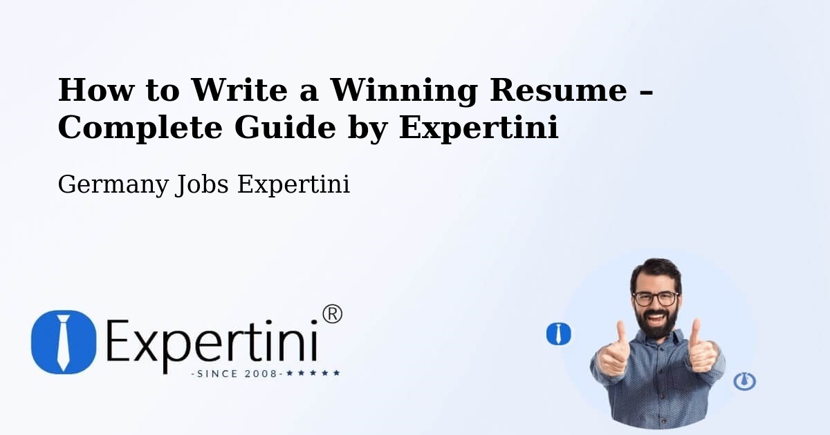 Resume Writing Guide for Job Seekers – Oderberg - Oderberg, Germany Jobs Expertini